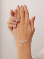 VEKENZA 925 Sterling Silver angle wings pendant chain,Original Rhodium Plated, Swiss Zirconia Gift for Women & Girls - Image 4