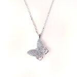 VEKENZA 925 Sterling Silver butterfly pendant chain,Original Rhodium Plated, Swiss Zirconia Gift for Women & Girls - Image 2