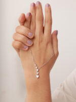 VEKENZA 925 Sterling Silver cascade heart pendant chain,Original Rhodium Plated, Swiss Zirconia Gift for Women & Girls - Image 4