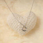 VEKENZA 925 Sterling Silver circular pendant chain,Original Rhodium Plated, Swiss Zirconia Gift for Women & Girls - Image 3