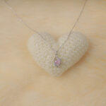 VEKENZA 925 Sterling Silver leaf shaped pendant chain,Original Rhodium Plated, Swiss Zirconia Gift for Women & Girls - Image 3