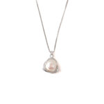 VEKENZA 925 Sterling Silver trendy pearl pendant chain,Original Rhodium Plated, Swiss Zirconia Gift for Women & Girls - Image 2