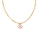 VEKENZA 925 Sterling Silver clover with pearl mala ,Original Rhodium Plated, Swiss Zirconia Gift for Women & Girls - Image 5