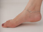 VEKENZA Pure 925 Sterling Silver interconnect ring Anklet For Women (Single)  | Gift for Her | Multiple Design Options - Image 3