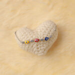 vekenza 925 sterling Silver pushpin multi color evil eye Bracelet, Adjustable | Rhodium Plated Women Bracelet, Gifts for Her| Multiple Design Options - Image 2