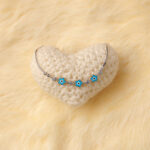 VEKENZA 925 sterling Silver flower shaped skyblue evil eye Bracelet, Adjustable | Rhodium Plated Women Bracelet, Gifts for Her| Multiple Design Options - Image 3