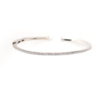 VEKENZA 925 Silver lightweight diamond Cuff Bracelet, Adjustable | Rhodium Plated Women Kada Bracelet, Gifts for Her| Multiple Design Options - Image 2