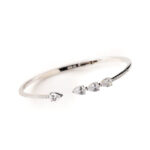 VEKENZA 925 Silver hills shaped Cuff Bracelet, Adjustable | Rhodium Plated Women Kada Bracelet, Gifts for Her| Multiple Design Options - Image 2