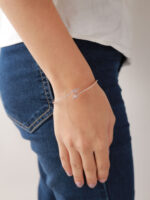 VEKENZA 925 Silver hills shaped Cuff Bracelet, Adjustable | Rhodium Plated Women Kada Bracelet, Gifts for Her| Multiple Design Options (Copy) - Image 3