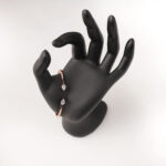 VEKENZA 925 Silver pushpin type diamond Cuff Bracelet, Adjustable | Rhodium Plated Women Kada Bracelet, Gifts for Her| Multiple Design Options - Image 3