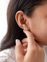 VEKENZA Pure 925 Sterling Silver diamond Earrings | Gift for Her | Multiple Design Options - Image 3