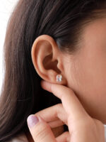 VEKENZA Pure 925 Sterling Silver oval shaped Earrings | Gift for Her | Multiple Design Options - Image 5