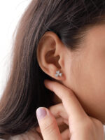 VEKENZA Pure 925 Sterling Silver three heart  Earrings | Gift for Her | Multiple Design Options - Image 2