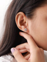 VEKENZA Pure 925 Sterling Silver flower Earrings | Gift for Her | Multiple Design Options - Image 4