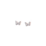 VEKENZA Pure 925 Sterling Silver diamond butterfly Earrings | Gift for Her | Multiple Design Options
