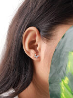 VEKENZA Pure 925 Sterling Silver diamond butterfly Earrings | Gift for Her | Multiple Design Options - Image 4