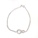 vekenza 925 sterling Silver hollow round Bracelet, Adjustable | Rhodium Plated Women Bracelet, Gifts for Her| Multiple Design Options