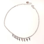 vekenza 925 sterling Silver christian sign Bracelet, Adjustable | Rhodium Plated Women Bracelet, Gifts for Her| Multiple Design Options