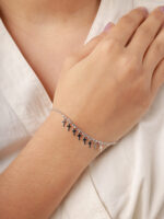 vekenza 925 sterling Silver christian sign Bracelet, Adjustable | Rhodium Plated Women Bracelet, Gifts for Her| Multiple Design Options - Image 4