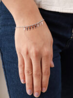 vekenza 925 sterling Silver christian sign Bracelet, Adjustable | Rhodium Plated Women Bracelet, Gifts for Her| Multiple Design Options - Image 3