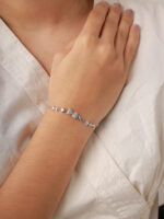 VEKENZA 925 sterling Silver bow Bracelet, Adjustable | Rhodium Plated Women Bracelet, Gifts for Her| Multiple Design Options - Image 2