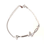 vekenza 925 sterling Silver butterfly Bracelet, Adjustable | Rhodium Plated Women Bracelet, Gifts for Her| Multiple Design Options