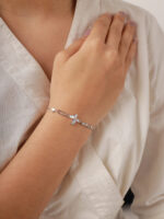 vekenza 925 sterling Silver butterfly Bracelet, Adjustable | Rhodium Plated Women Bracelet, Gifts for Her| Multiple Design Options - Image 2