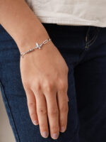 vekenza 925 sterling Silver butterfly Bracelet, Adjustable | Rhodium Plated Women Bracelet, Gifts for Her| Multiple Design Options - Image 3