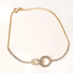 vekenza 925 sterling Silver hollow round Bracelet, Adjustable | Rhodium Plated Women Bracelet, Gifts for Her| Multiple Design Options - Image 3